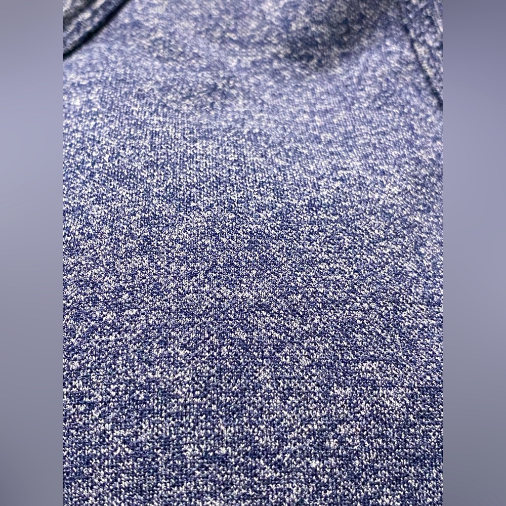 LOVE FITNESS APPAREL Racerback Sports Bra Heart Logo Heathered Navy Size:M EUC - Picture 6 of 6